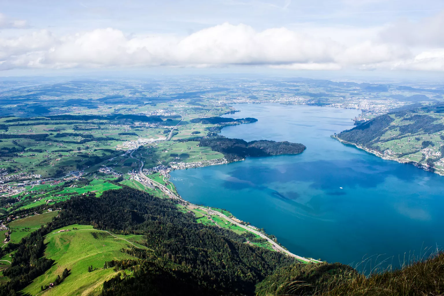 Swiss-nature-viewed-from-the-top-of-Mount-Rigi-Switzerland